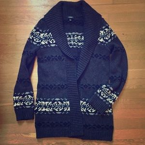 Talbots Fair Isle Cardigan XS